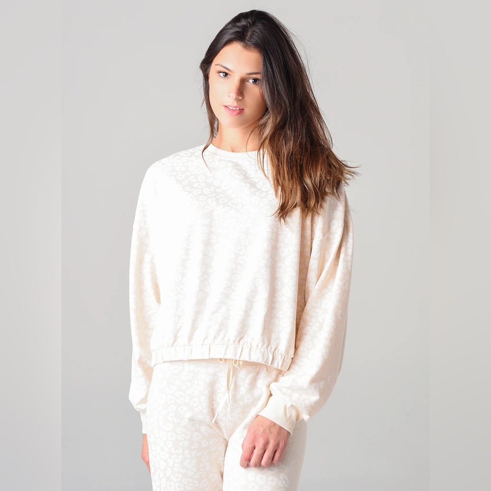 Z Supply Mason Leopard Pullover Sweatshirt